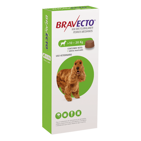 Bravecto Antipulgas para perros 10 - 20 kg